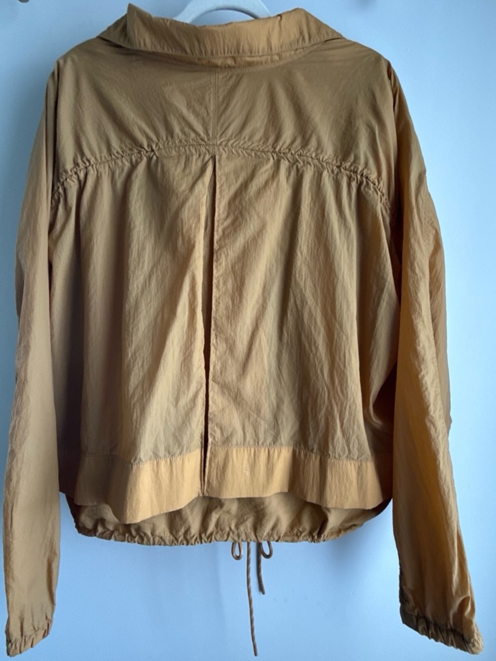 Athleta Women’s Mustard Hooded Windbreaker Jacket - Picture 2 of 4
